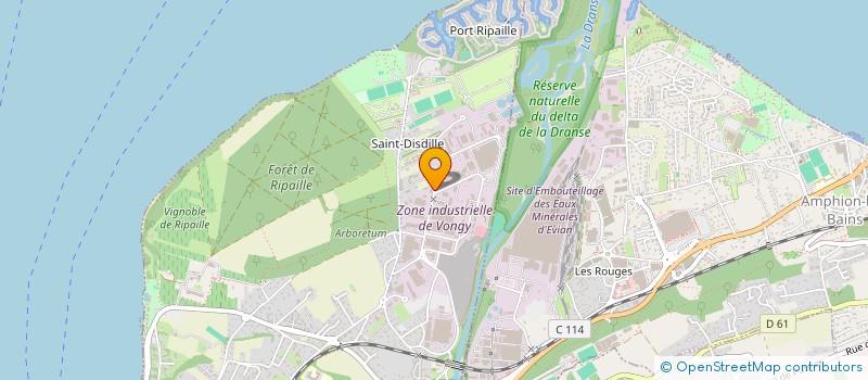 localisation de l'entreprise SB PNEUS ET NETTOYAGE à THONON-LES-BAINS