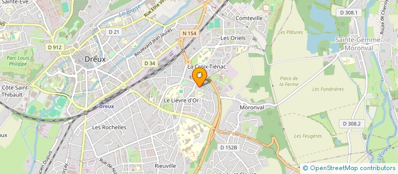 localisation de l'entreprise SB PRO à DREUX