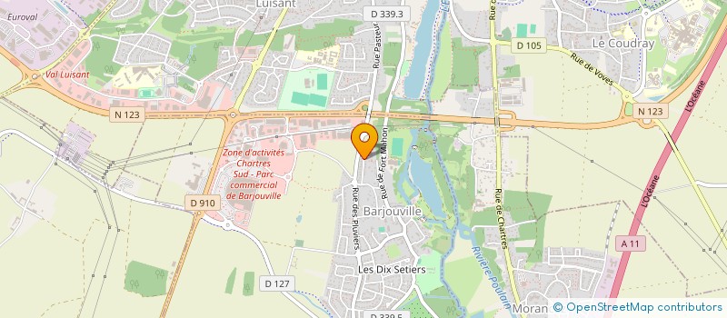 localisation de l'entreprise SB RACING à FONTENAY-SUR-EURE