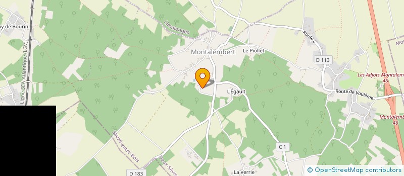 localisation de l'entreprise SB RENOV  MONTALEMBERT