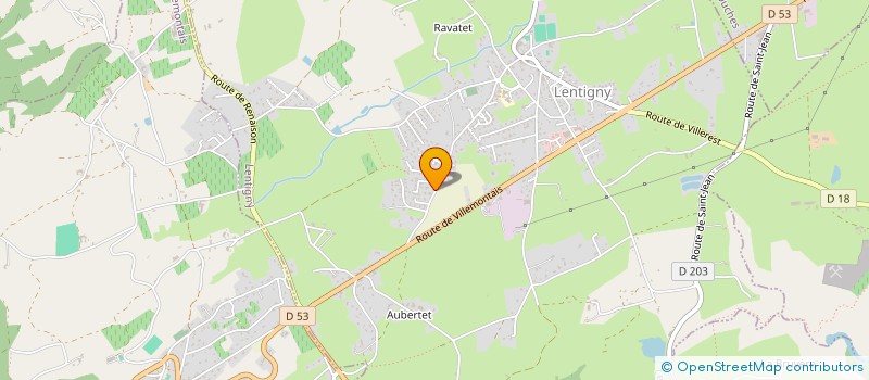 localisation de l'entreprise SB RENOV  LENTIGNY