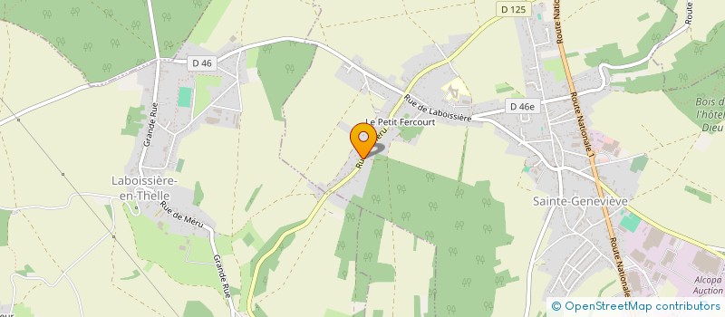 localisation de l'entreprise SB RENOV'O  SAINTE-GENEVIEVE