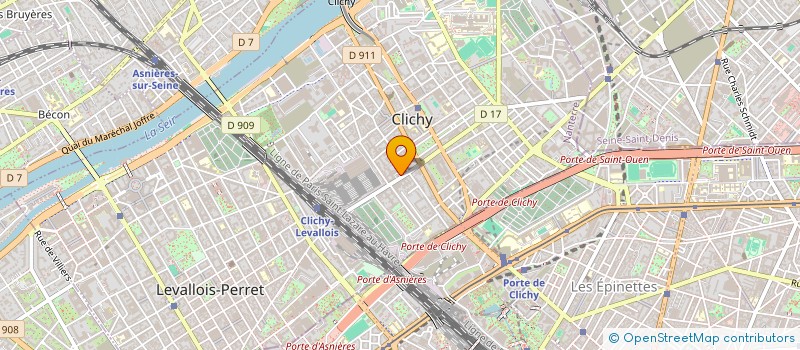 localisation de l'entreprise SB RIEUTORD 38 à CLICHY