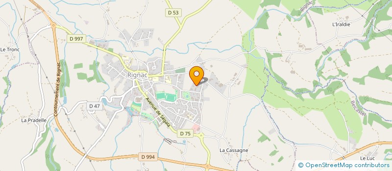 localisation de l'entreprise SB RIGNAC IMMO  RIGNAC