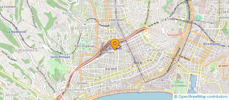 localisation de l'entreprise SB SAMI TRANSPORT à NICE