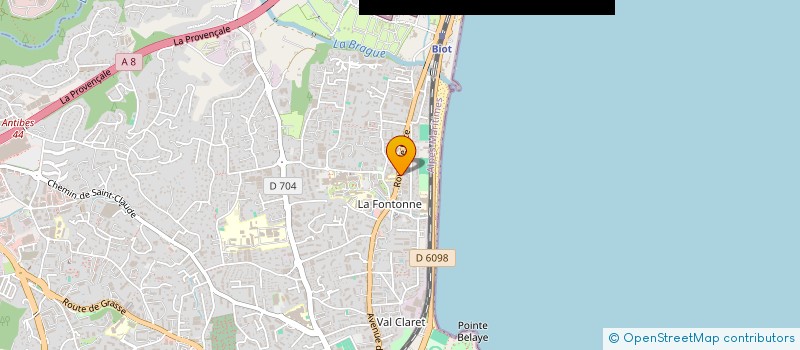 localisation de l'entreprise SB SARL à ANTIBES