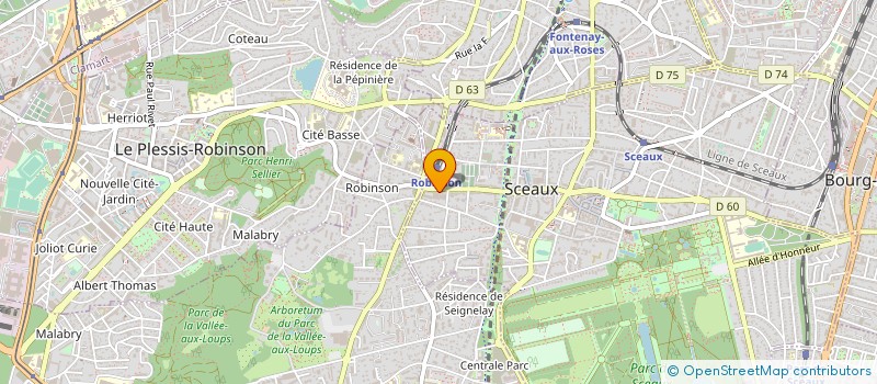 localisation de l'entreprise SB.SCEAUX à SCEAUX