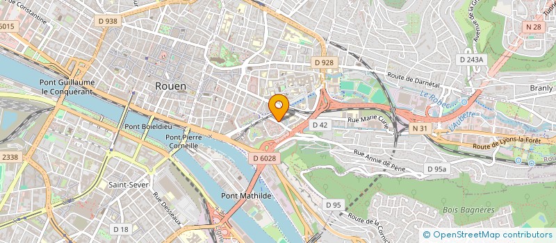 localisation de l'entreprise SB SERVICES à ROUEN