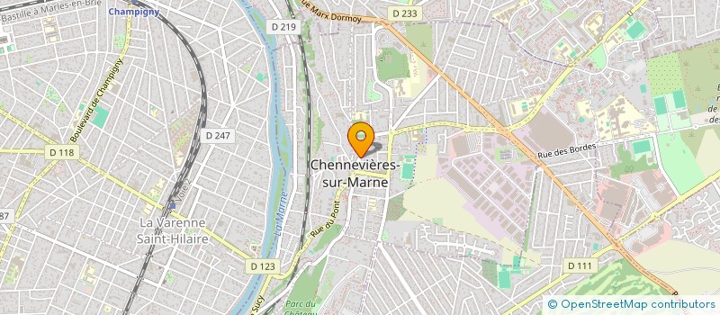 localisation de l'entreprise SB SERVICES à CHENNEVIERES-SUR-MARNE
