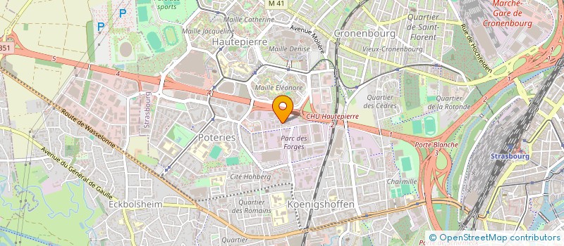 localisation de l'entreprise SB STRATEGIE à STRASBOURG