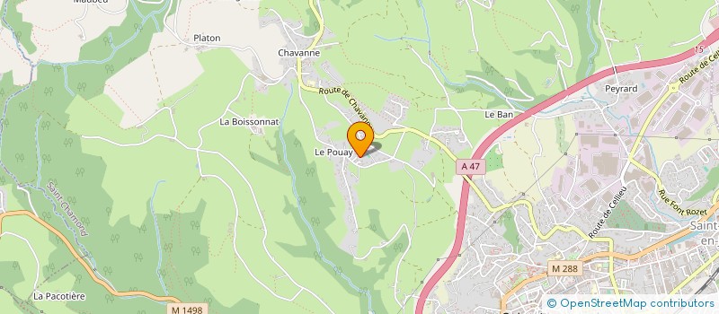 localisation de l'entreprise SB TAXI  SAINT-CHAMOND