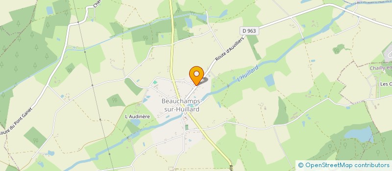 localisation de l'entreprise SB TRANS à BEAUCHAMPS-SUR-HUILLARD