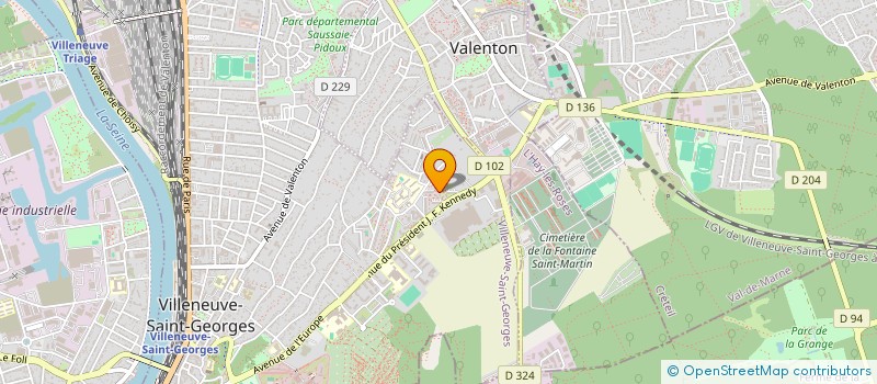 localisation de l'entreprise SB TRANS EXPRESS à VILLENEUVE-SAINT-GEORGES