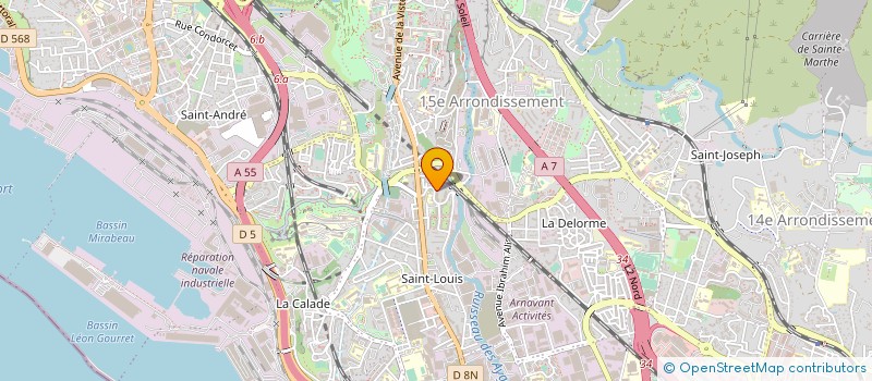 localisation de l'entreprise SB TRANSPORT à MARSEILLE