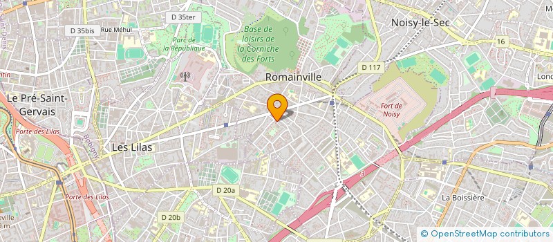 localisation de l'entreprise SB TRANSPORT  ROMAINVILLE
