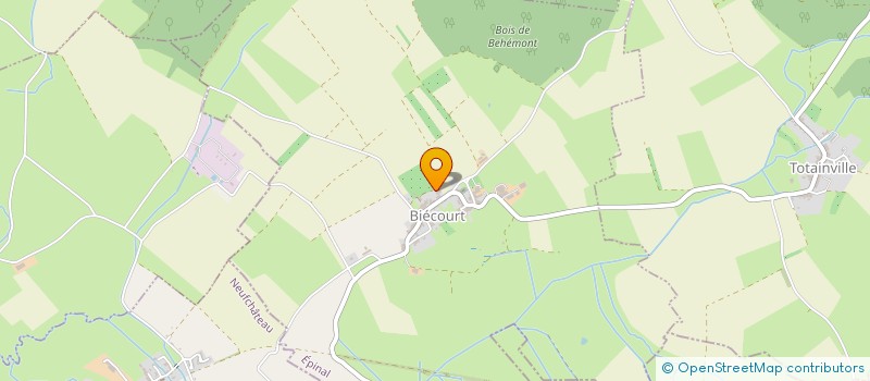 localisation de l'entreprise SB USINAGE à BIECOURT