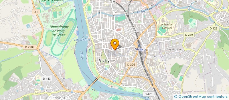 localisation de l'entreprise SB VICHY à VICHY