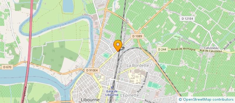 localisation de l'entreprise SB VIGNOBLES à LIBOURNE