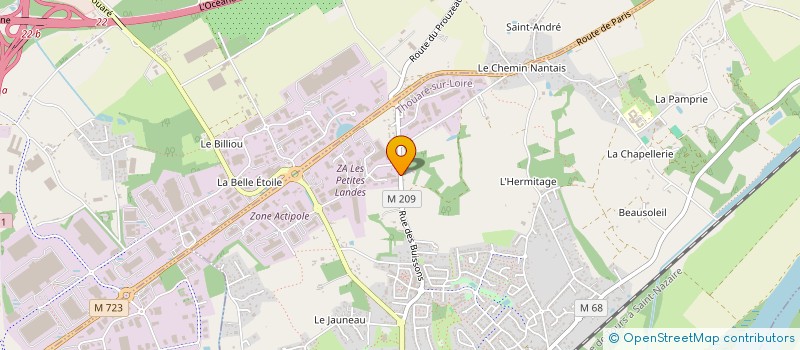 localisation de l'entreprise SB WORK'S à THOUARE-SUR-LOIRE