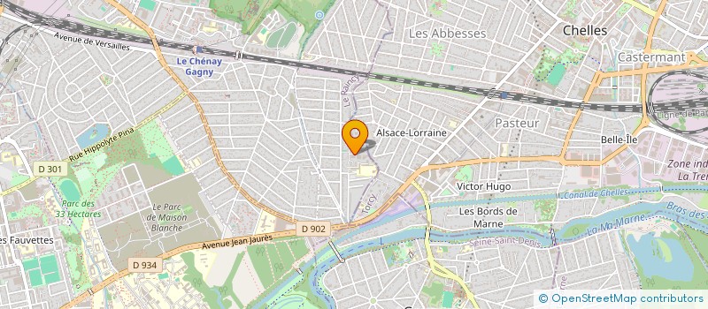 localisation de l'entreprise SB2 SECURITY à GAGNY
