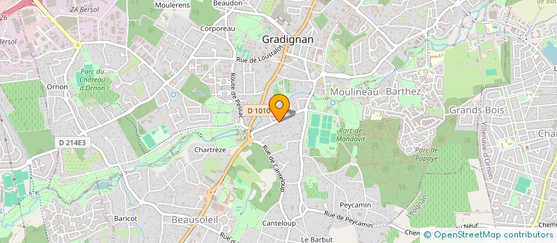 localisation de l'entreprise SB2A  GRADIGNAN