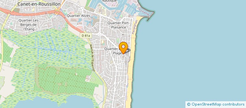 localisation de l'entreprise SB2G à CANET-EN-ROUSSILLON