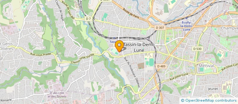 localisation de l'entreprise SB2I à TASSIN-LA-DEMI-LUNE