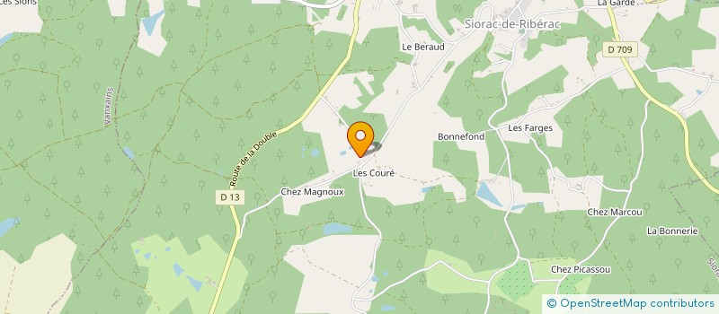 localisation de l'entreprise SB2I  SIORAC-DE-RIBERAC