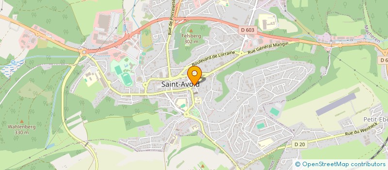 localisation de l'entreprise SB2J  SAINT-AVOLD