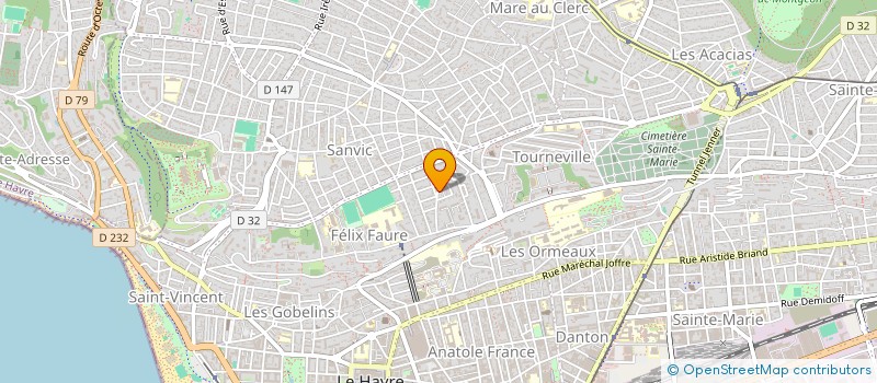 localisation de l'entreprise SB2M à LE HAVRE