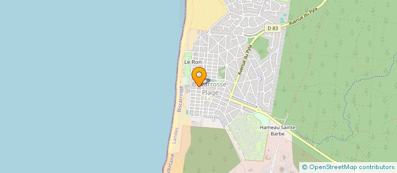 localisation de l'entreprise SB2M  BISCARROSSE