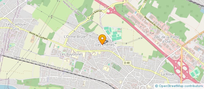 localisation de l'entreprise SB3 CONSULTING à HERBLAY-SUR-SEINE
