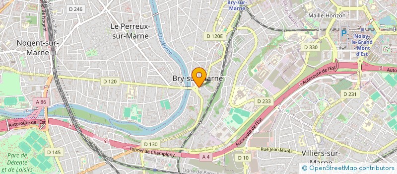 localisation de l'entreprise SBA à BRY-SUR-MARNE