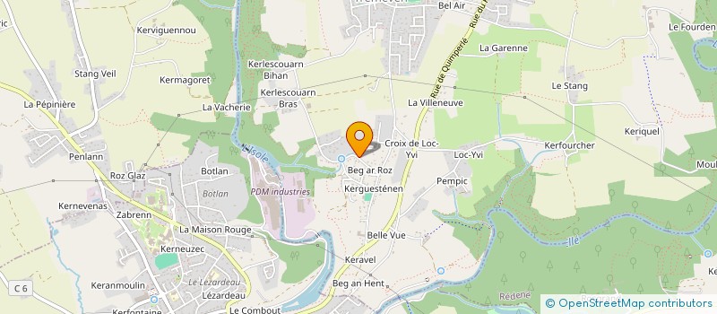 localisation de l'entreprise SBA  TREMEVEN