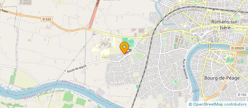 localisation de l'entreprise SBA  ROMANS-SUR-ISERE