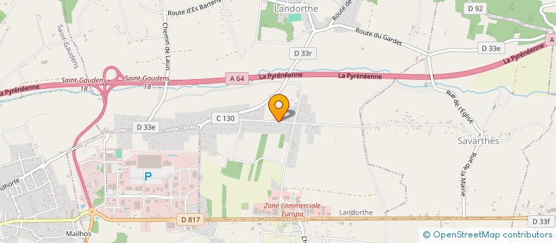 localisation de l'entreprise SBA COIFEXPAND à LANDORTHE