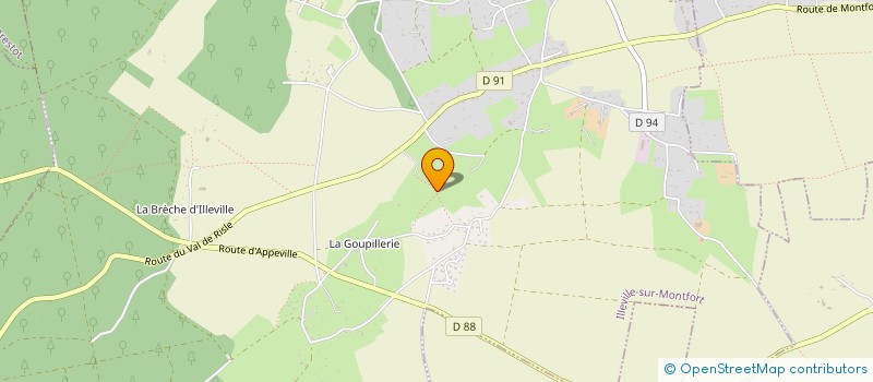 localisation de l'entreprise SBA-DESIGN  ILLEVILLE-SUR-MONTFORT