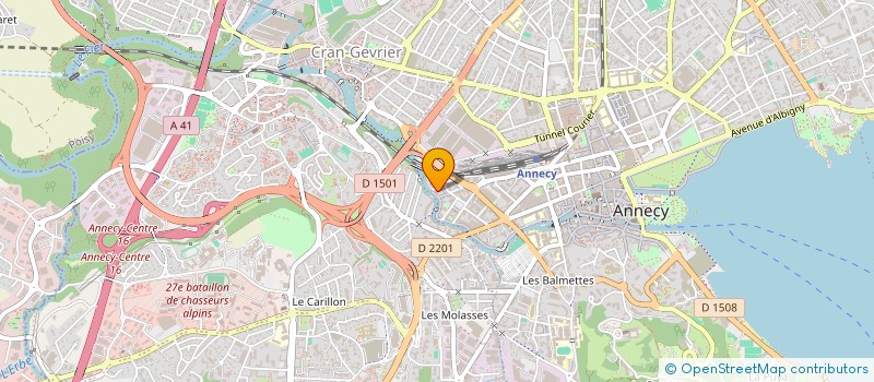 localisation de l'entreprise SBA DEVELOPPEMENT à ANNECY
