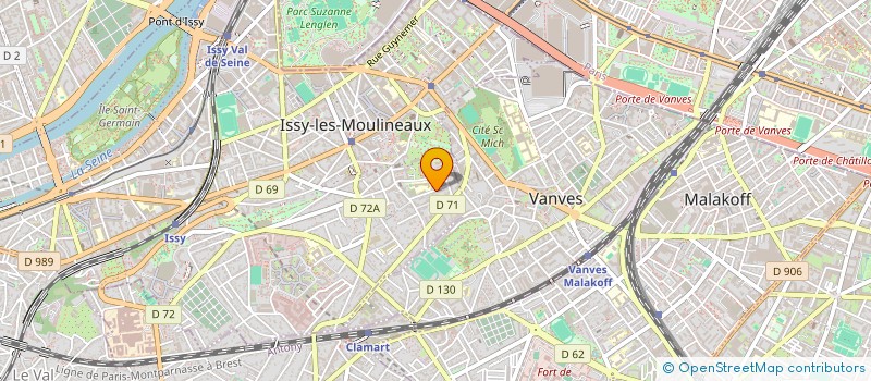 localisation de l'entreprise SBA INVEST à ISSY-LES-MOULINEAUX