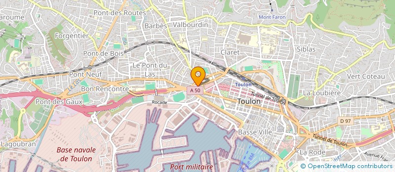 localisation de l'entreprise SBA PROVENCE BATI  TOULON