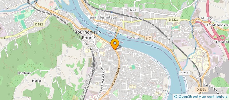 localisation de l'entreprise SBA TEAM à TOURNON-SUR-RHONE