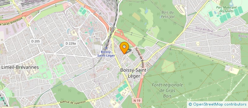 localisation de l'entreprise SBA-TEX-SARL à BOISSY-SAINT-LEGER