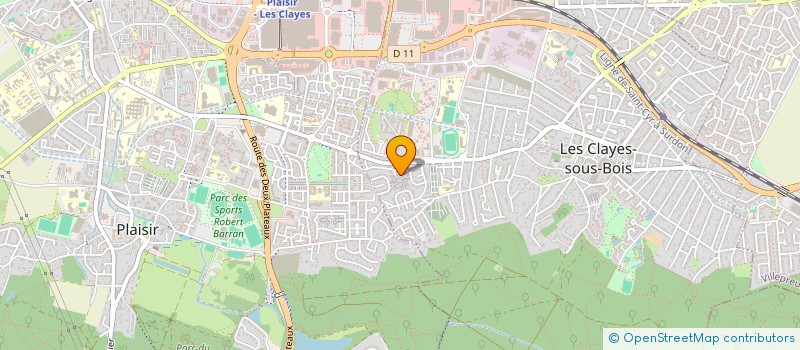 localisation de l'entreprise SBA TRANSPORT  LES CLAYES-SOUS-BOIS