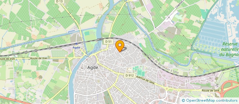 localisation de l'entreprise SBAAI - VISCART à AGDE