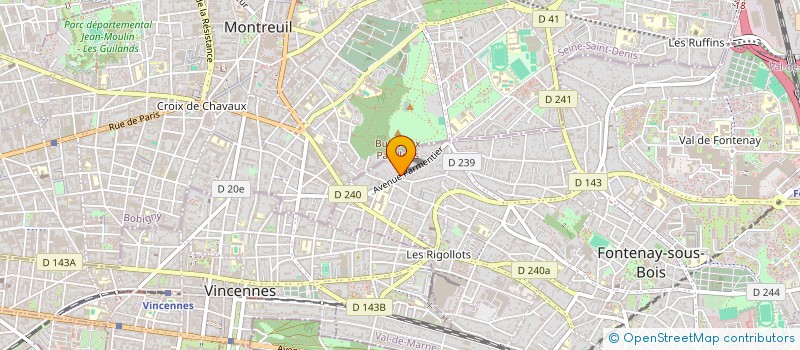 localisation de l'entreprise SBAC à FONTENAY-SOUS-BOIS