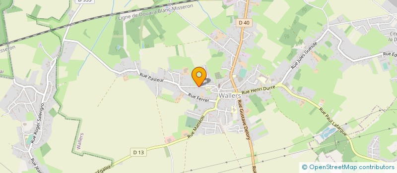 localisation de l'entreprise SBACCHI BAT  WALLERS