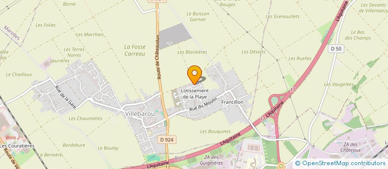 localisation de l'entreprise SBAI-CPF  VILLEBAROU