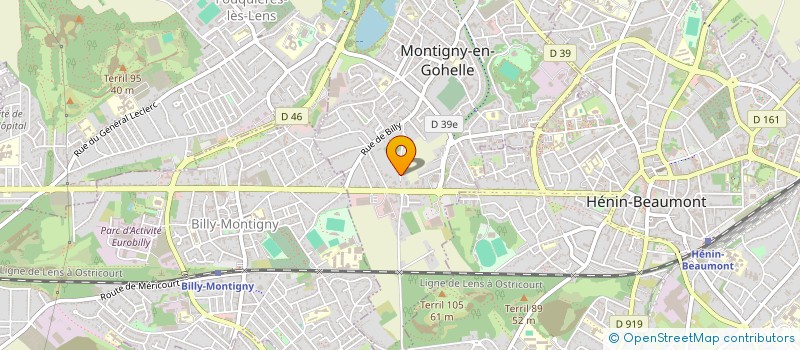 localisation de l'entreprise SBAM  MONTIGNY-EN-GOHELLE