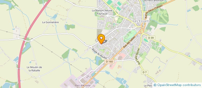 localisation de l'entreprise SBAM à ESSARTS-EN-BOCAGE