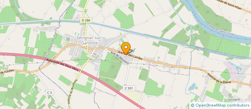 localisation de l'entreprise SBAM EXPRESS à SERIGNAC-SUR-GARONNE